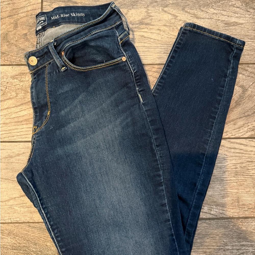 Signature by Levi Dark Blue Skinny Jeans 8M